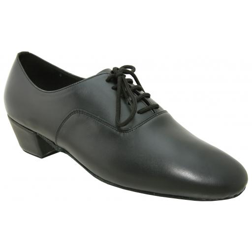 MADRID 1.5" CUBAN HEEL mens dance shoe Black leather