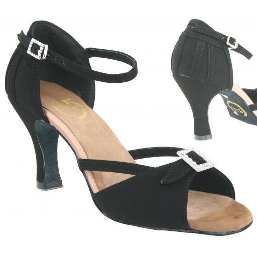 ROXY - BLACK NUBUCK 3" or 2.25" heel - HALF PRICE !