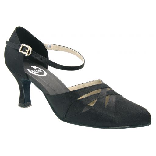 CHRIS ladies dance shoe Black  2.5" heel