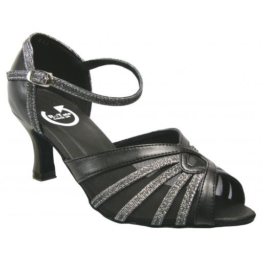 DAISY ladies dance shoe black 2.5" heel