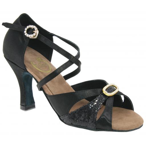 ROBYN - BLACK 2.25" or 3" heel - HALF PRICE !