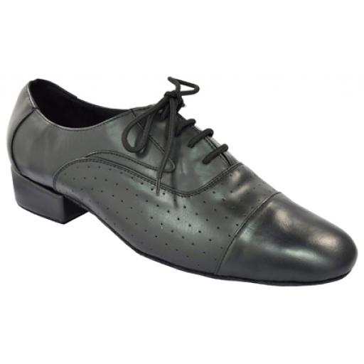 MILAN mens dance shoe   Black leather