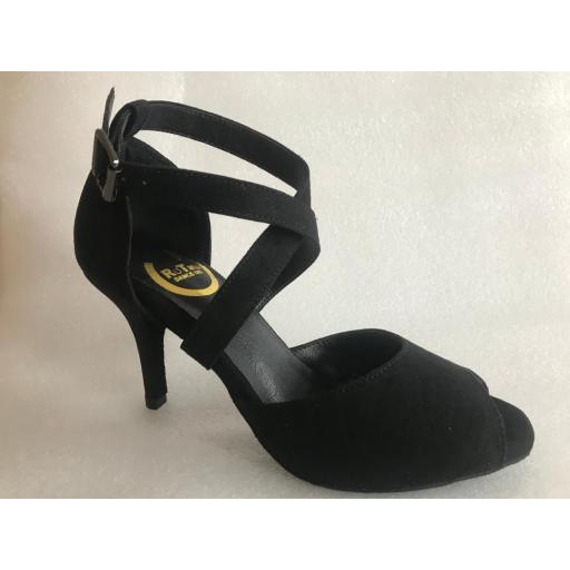 CLAIRE Ladies dance  shoes Black  2.25" OR 3" heels