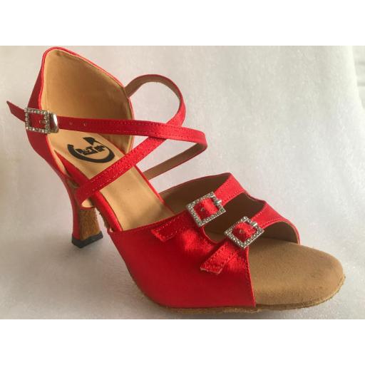 Trudi Red 3" heel size 6.5 HALF PRICE !