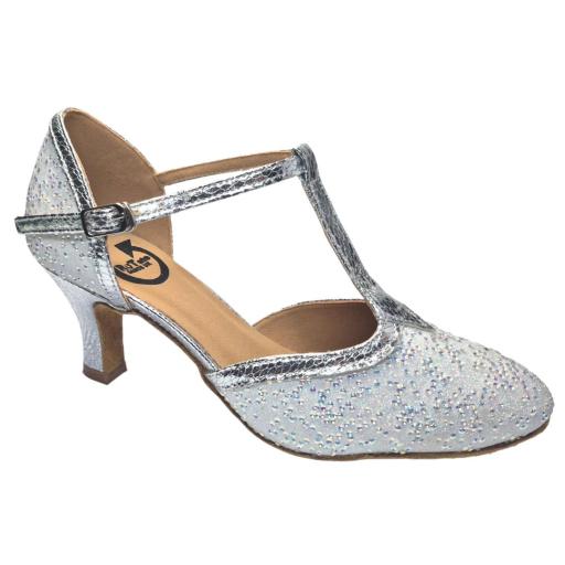 Tilly silver 2.25"heel